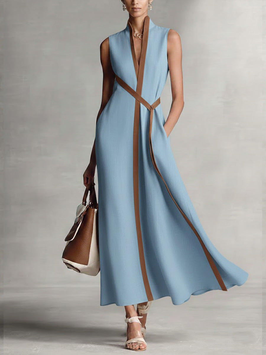 Lou | Robe d'Été Brise Légère — Bleu