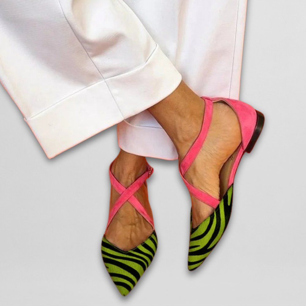 Fanny | Ballerines à Brides — Vert