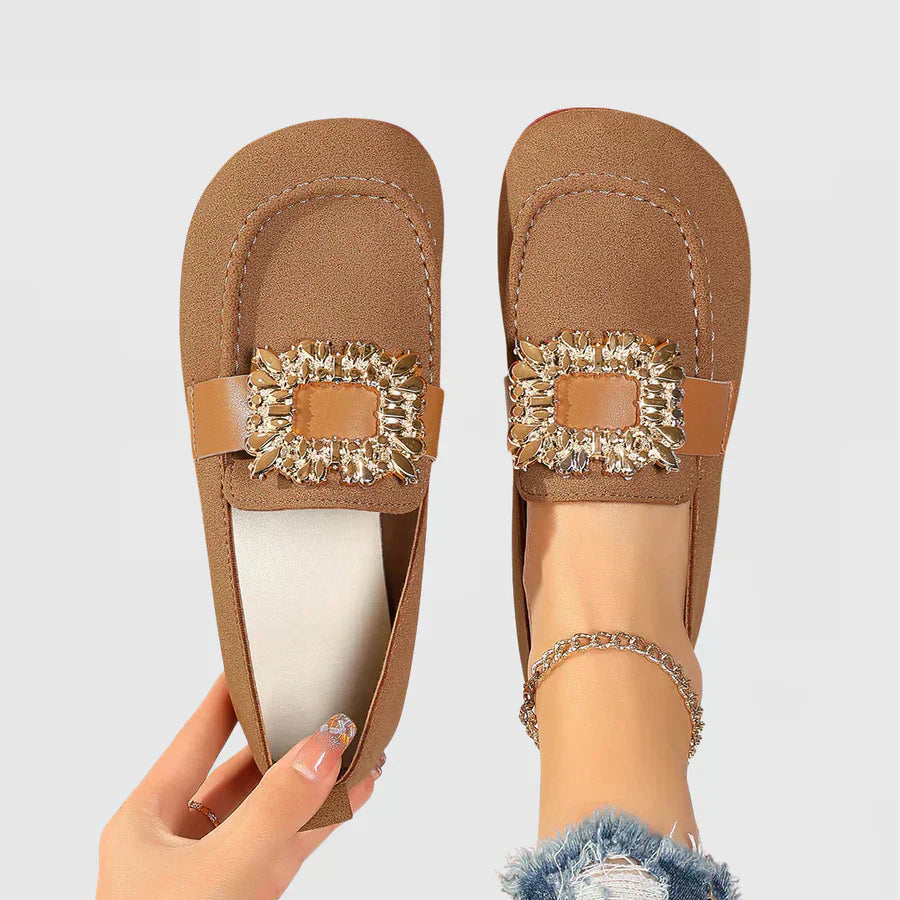 Cataline | Mocassins Confort — Marron