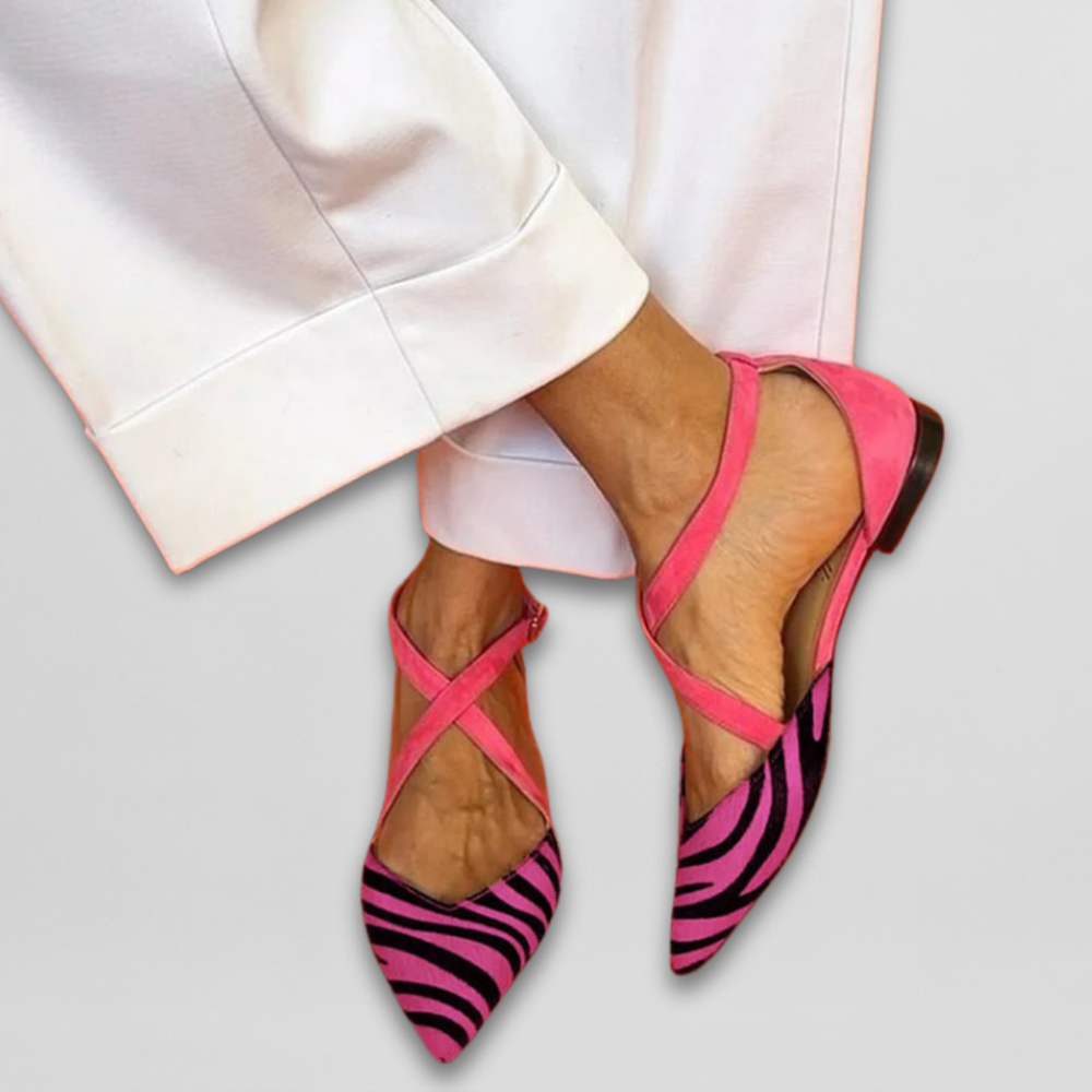 Fanny | Ballerines à Brides — Rose