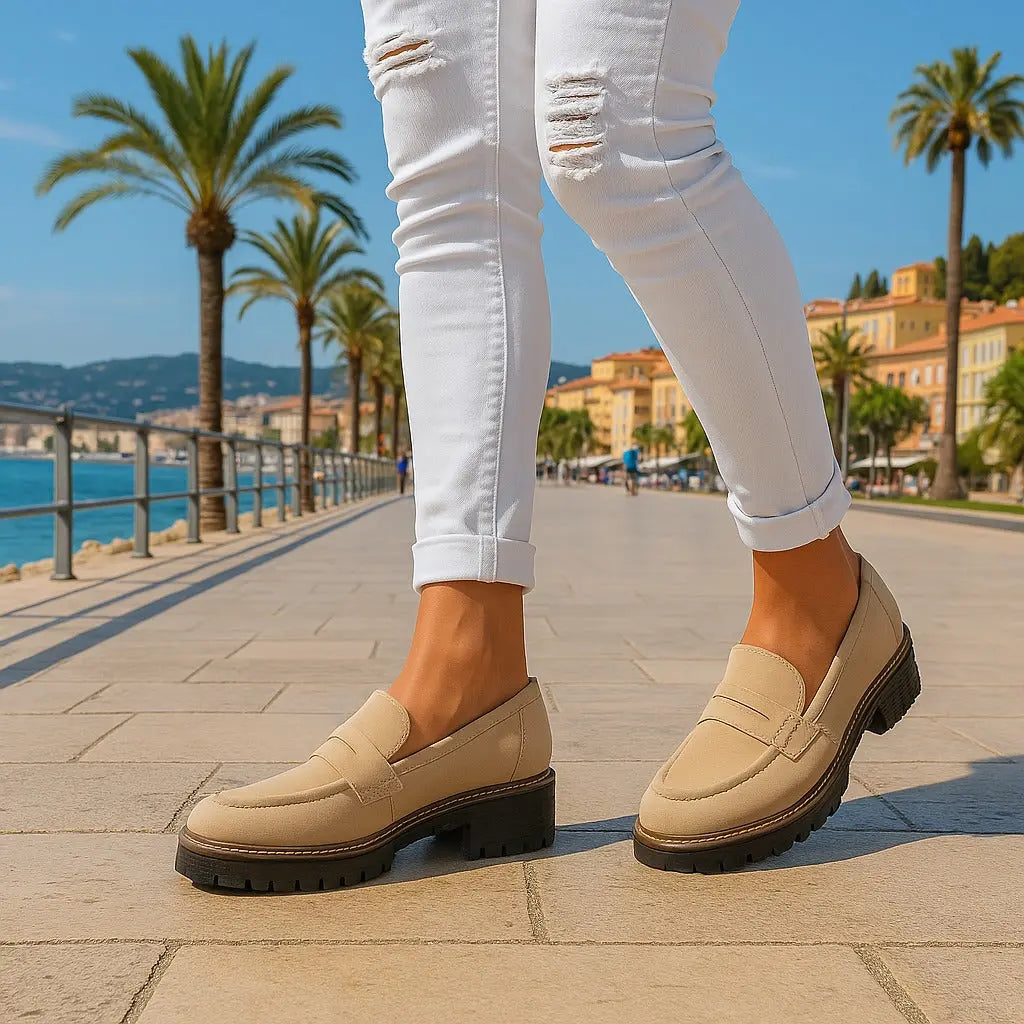 Fontainebleau | Mocassins Intemporels en Daim