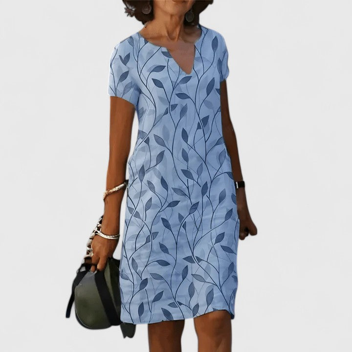 Inès | Robe d'Été Élégante — Bleu