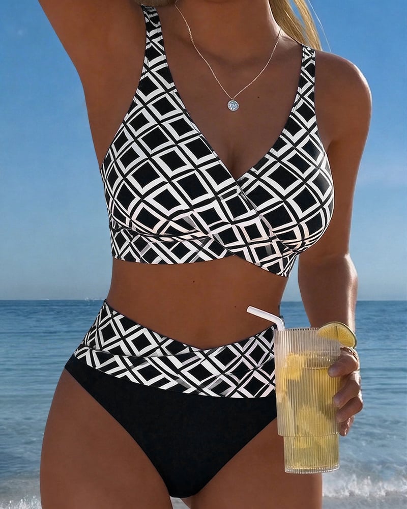 Béatrice | Bikini Motif Losange