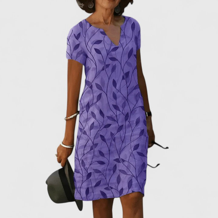 Inès | Robe d'Été Élégante — Violet