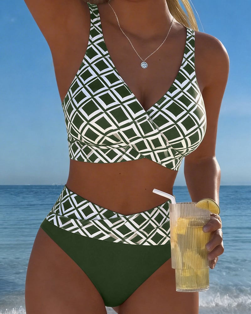 Béatrice | Bikini Motif Losange