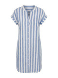 Martine | Robe-Chemise Rayée Élégante