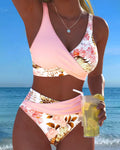 Constance | Bikini Imprimé Floral Contrastant