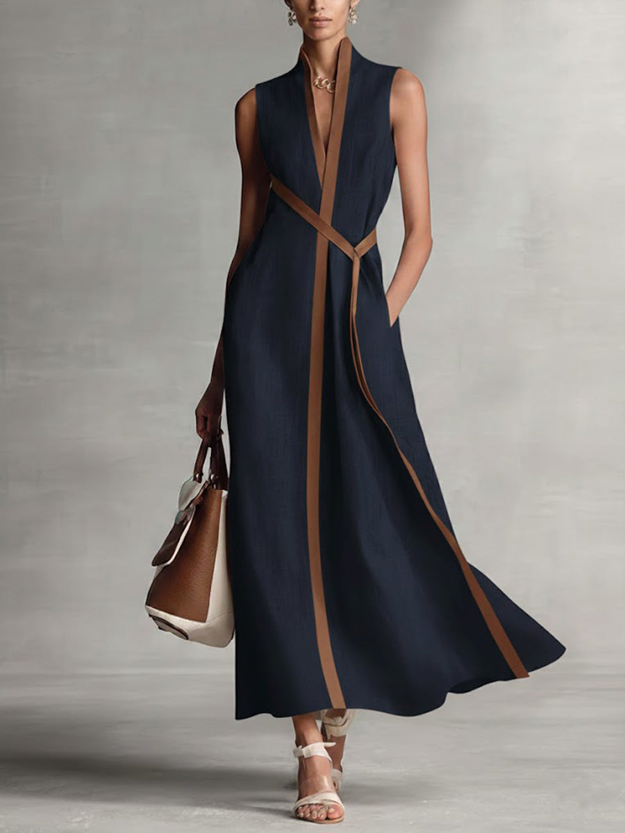 Lou | Robe d'Été Brise Légère — Bleu marine
