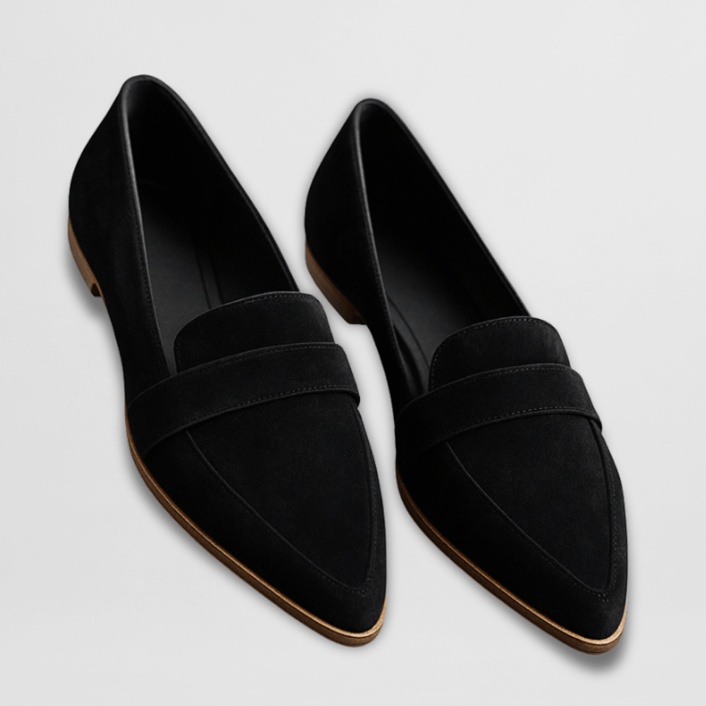Trouville | Mules Orthopédiques en Daim Souple — Noir