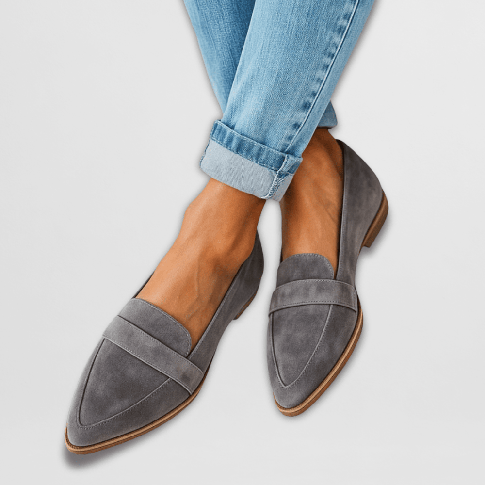 Trouville | Mules Orthopédiques en Daim Souple — Gris