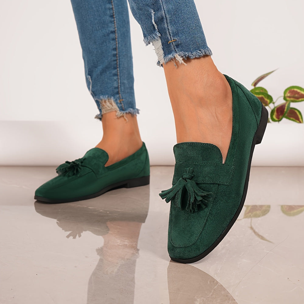 Le Marais | Mocassins à Pompon — Vert
