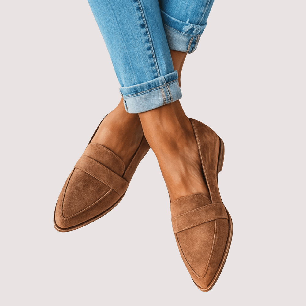 Trouville | Mules Orthopédiques en Daim Souple — Kaki