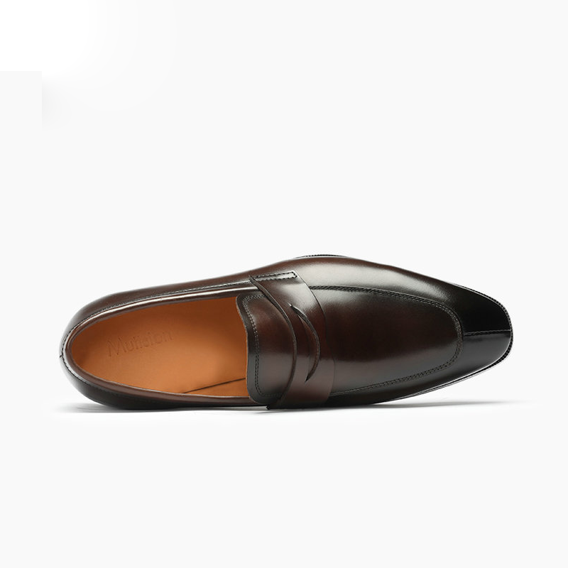 Reims | Mocassins Penny Cuir Patiné