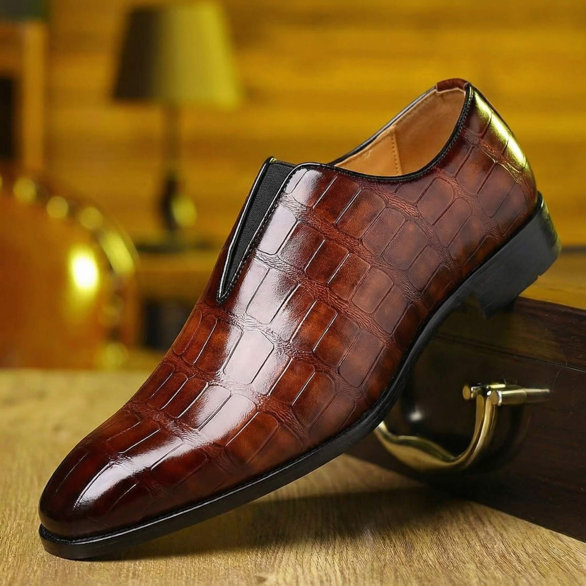 Megève | Mocassins Façon Croco