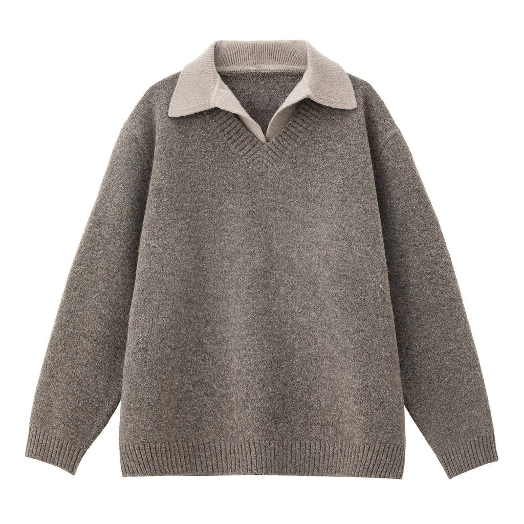 Bertrand | Pull Superposé Col V