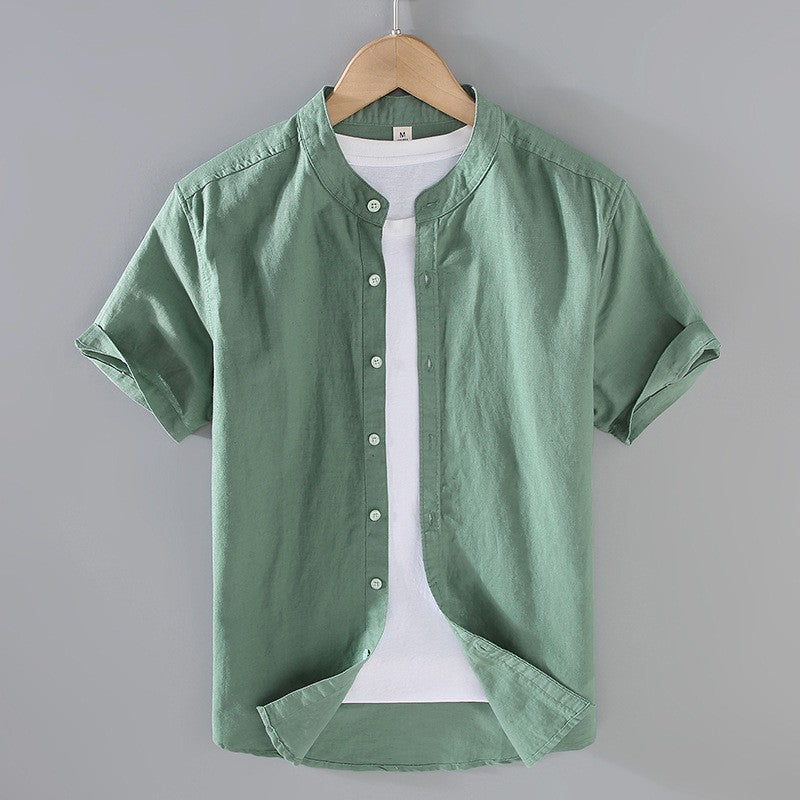 Pierre | Chemise Lin Manches Courtes