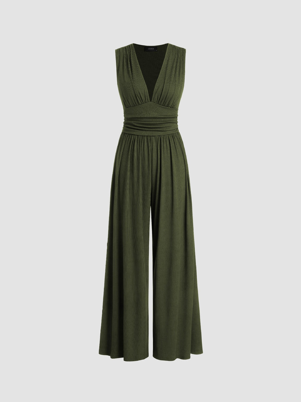 Capucine | Combinaison Sans Manches Jambe Large — Vert