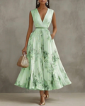 Léa | Robe Longue Plissée