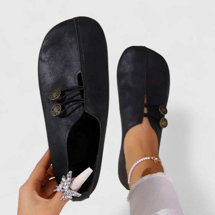 Caroline | Mocassins Élégants — Noir