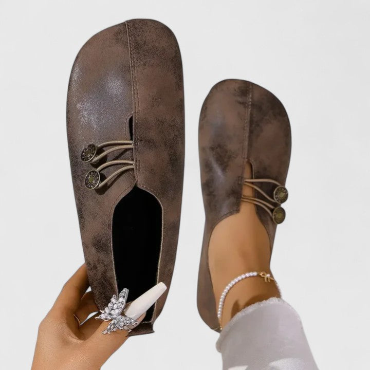 Caroline | Mocassins Élégants — Marrone Scuro