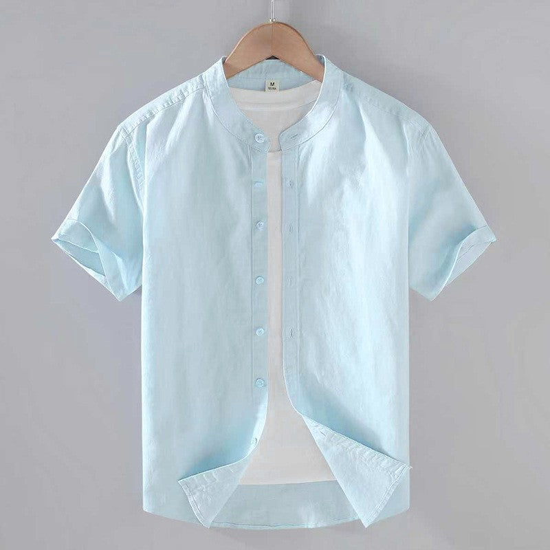 Pierre | Chemise Lin Manches Courtes