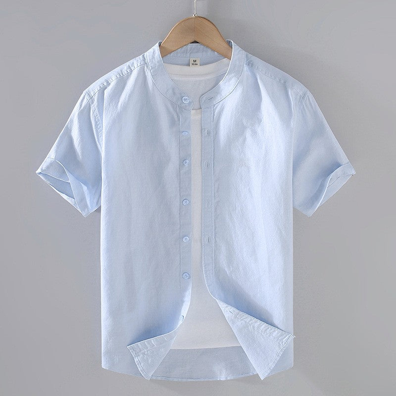 Pierre | Chemise Lin Manches Courtes