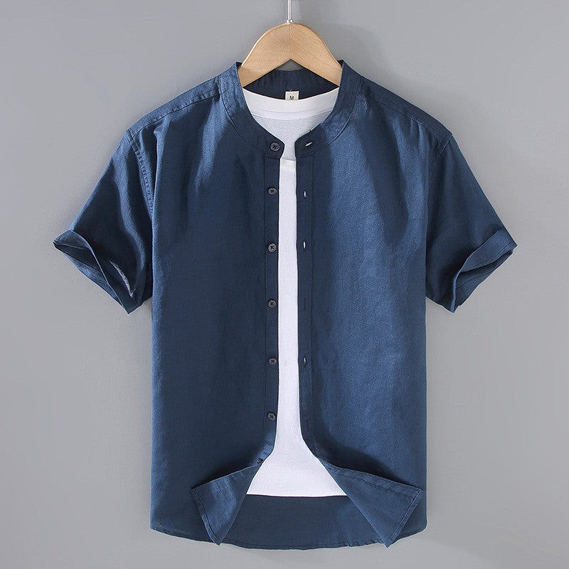 Pierre | Chemise Lin Manches Courtes