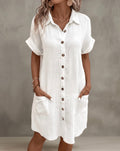 Camille | Robe-Chemise Confort Boutonnée