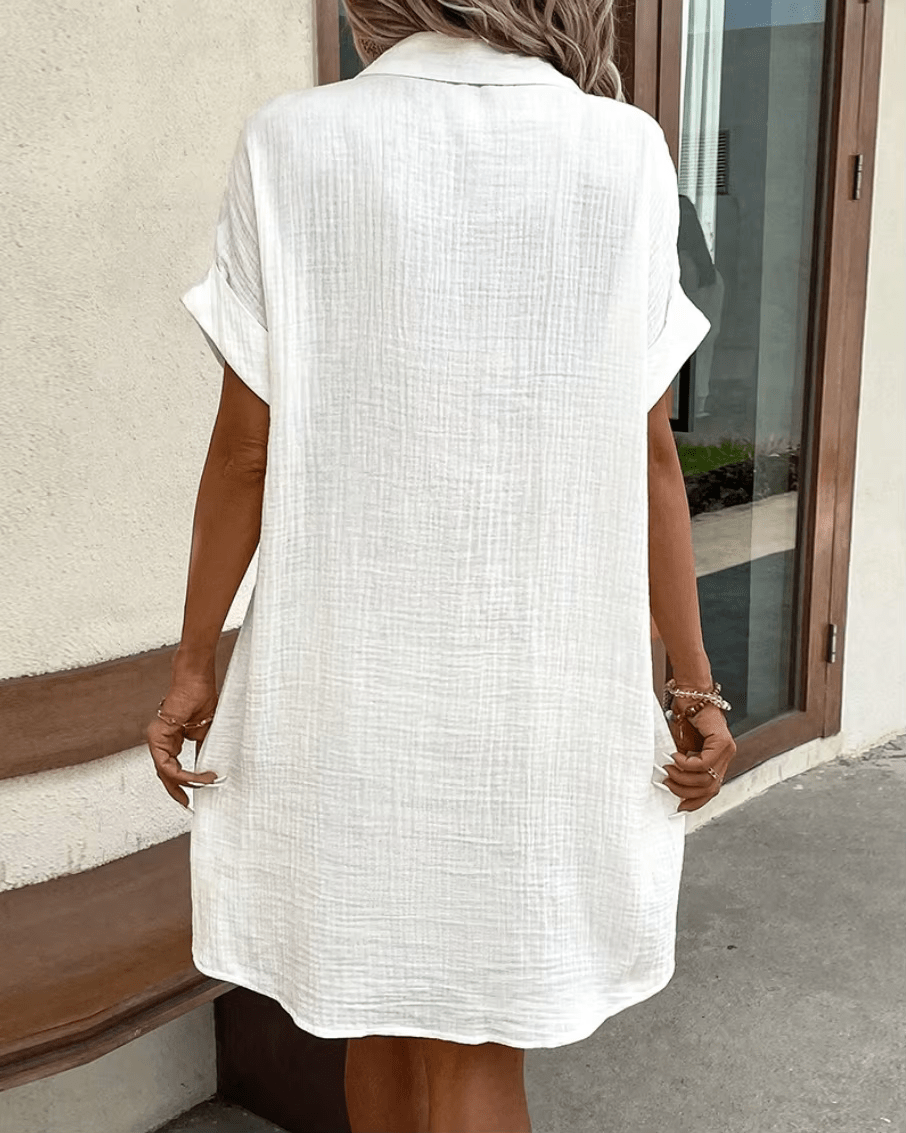 Camille | Robe-Chemise Confort Boutonnée