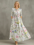 Élise | Robe Midi en Lin Mélangé