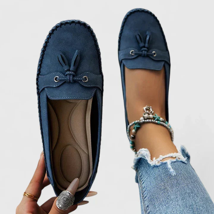 Emma | Mocassins Confort — Bleu