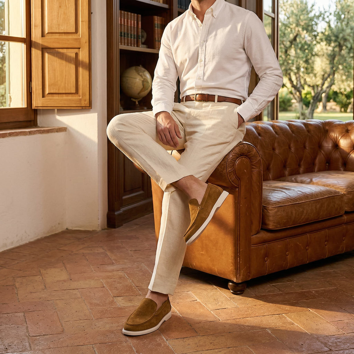 Saint-Cloud | Mocassins Premium en Daim