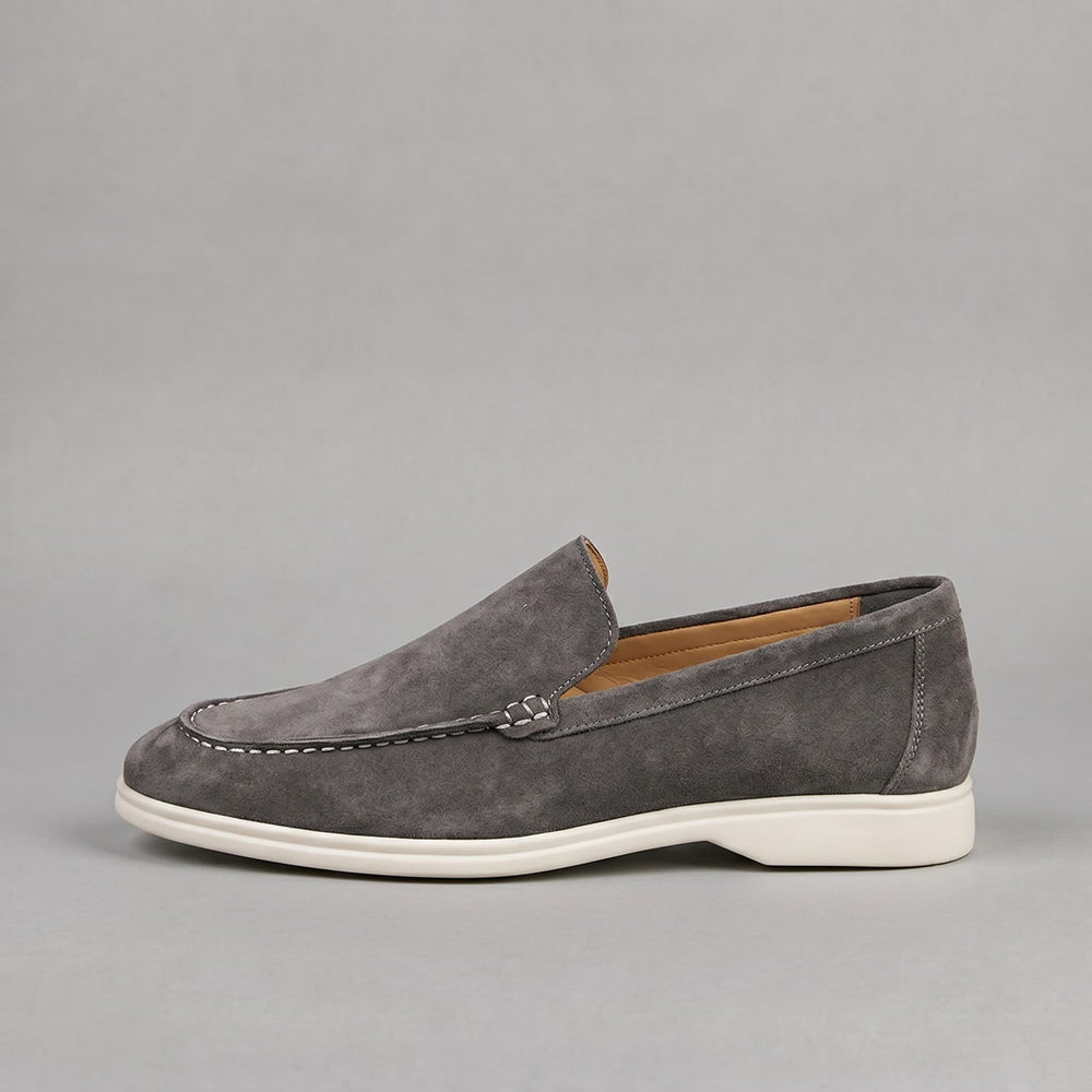 Hossegor | Mocassins en Daim — Gris foncé