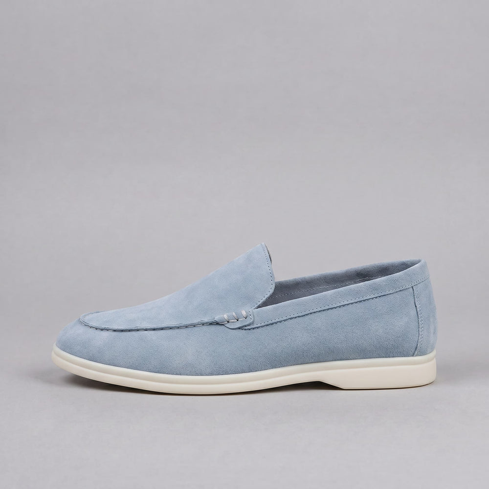 Hossegor | Mocassins en Daim — Powder Blue