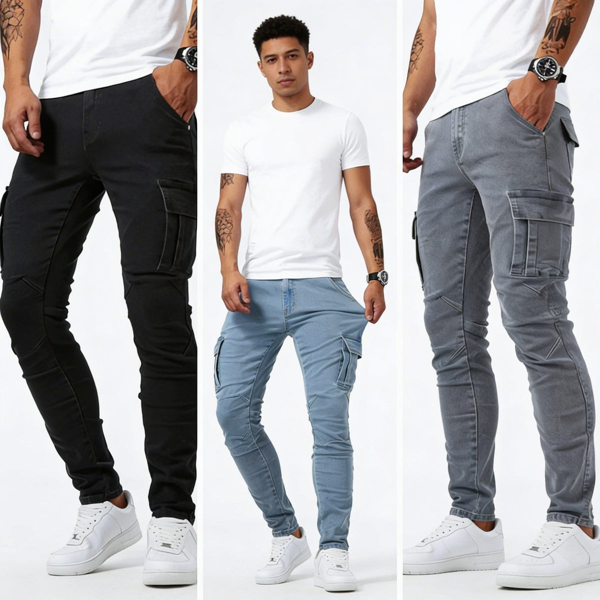 Brest | Cargo Jeans Coupe Slim