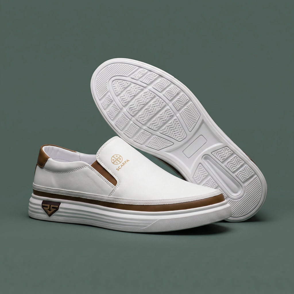 Monceau | Baskets en Cuir Sans Lacets