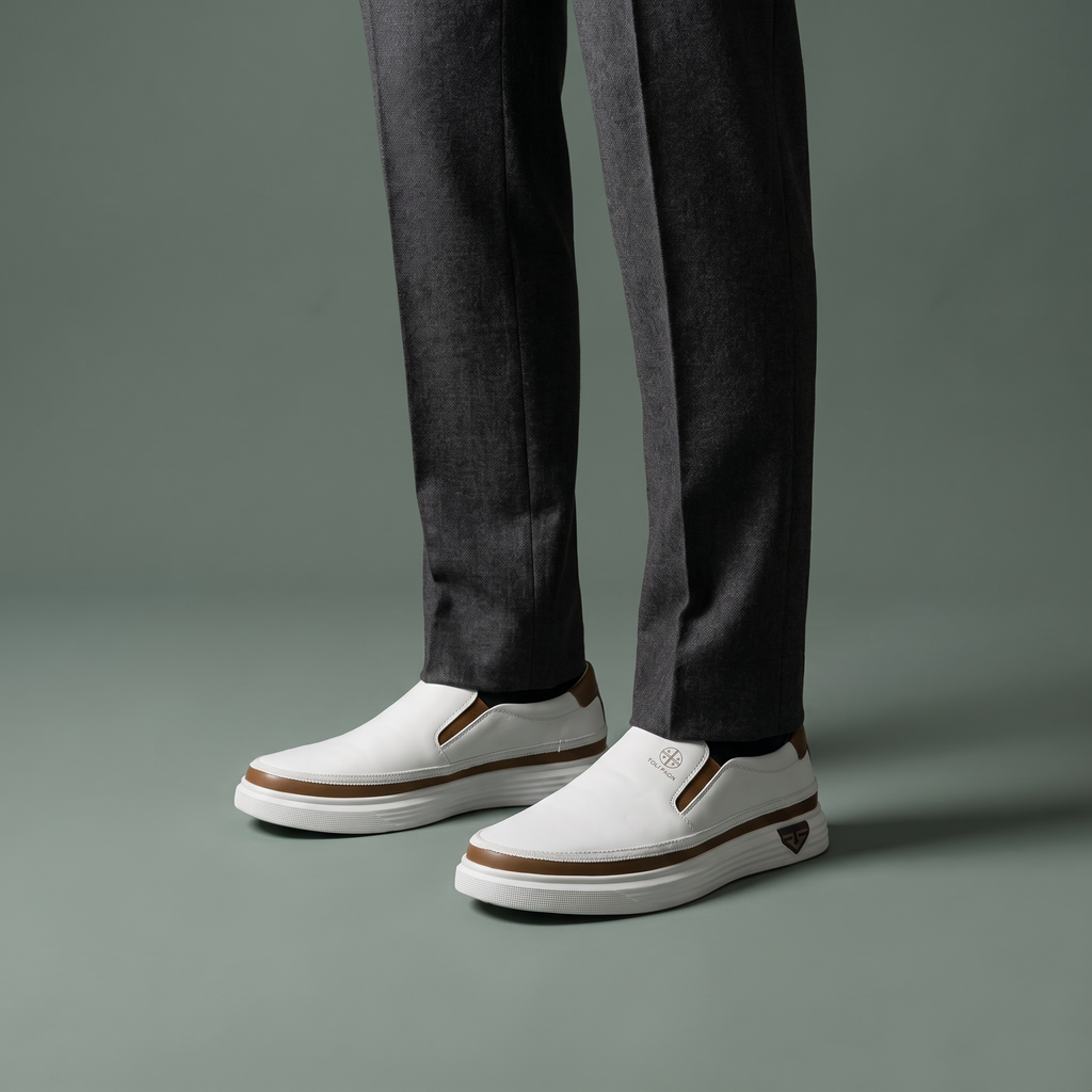 Monceau | Baskets en Cuir Sans Lacets