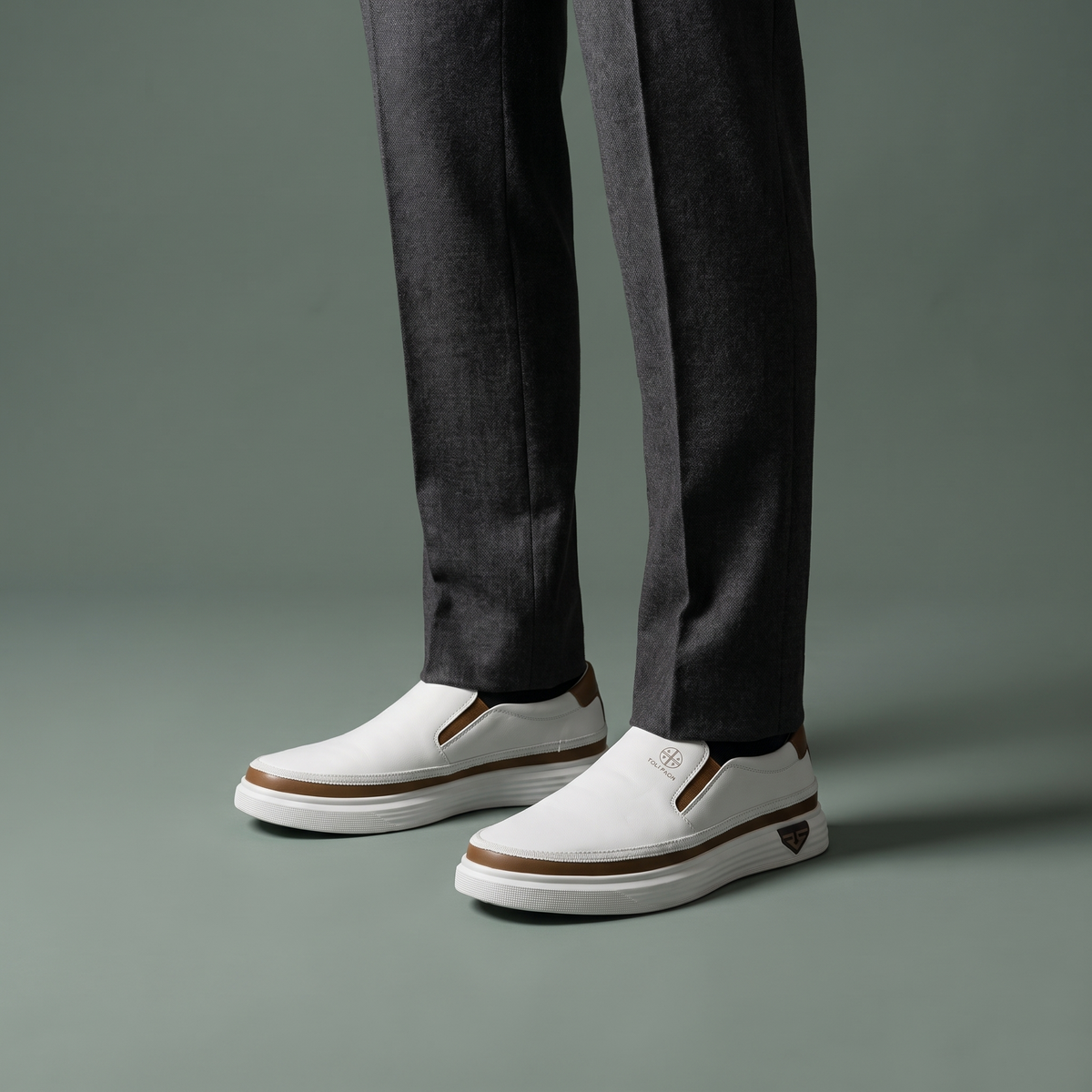 Monceau | Baskets en Cuir Sans Lacets