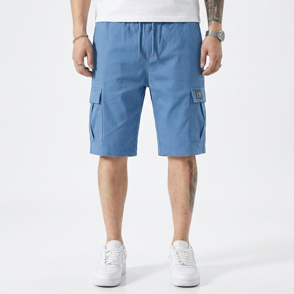 Marseille Short Cargo Bleu