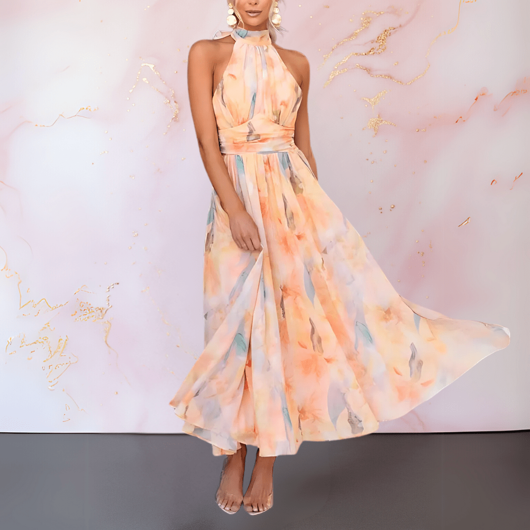 Esther | Robe Aquarelle Dos Nu