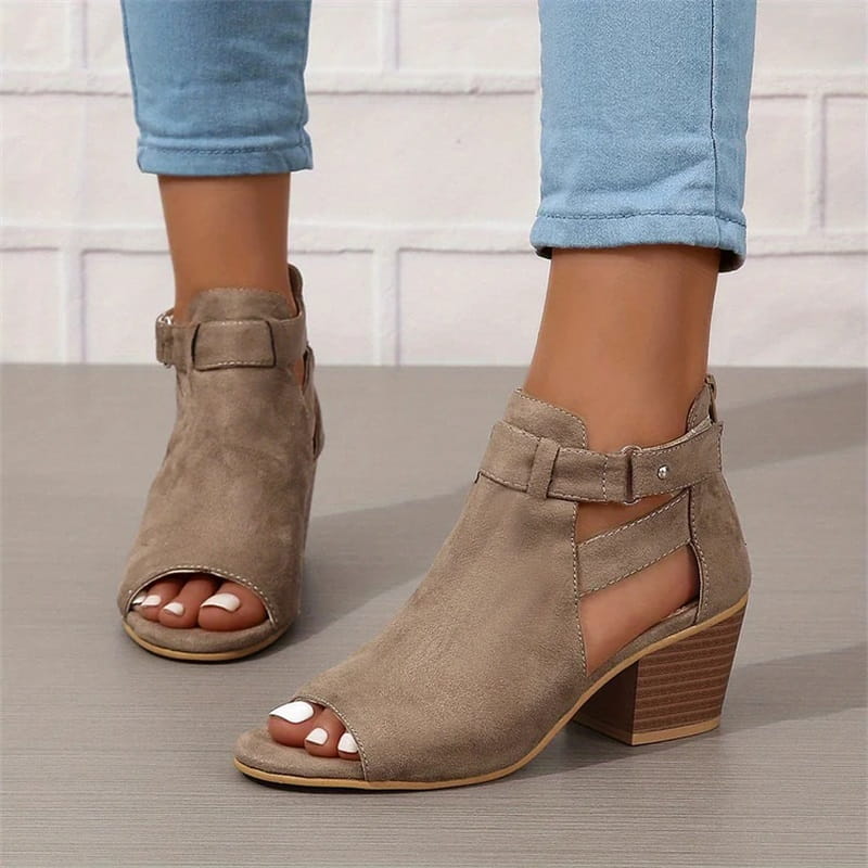 Deauville | Sandales à Talon — Beige