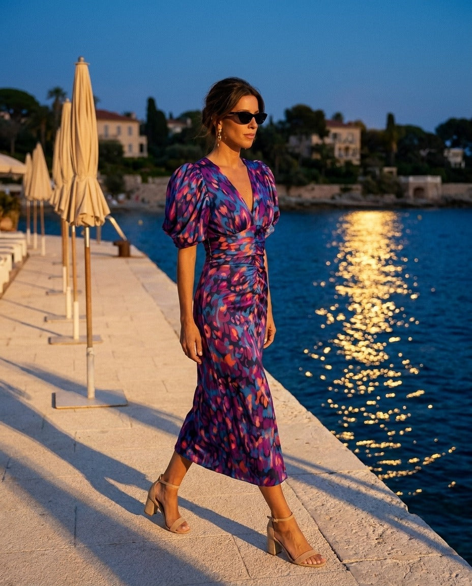 Vera robe élégante d'été — Cap-Ferrat