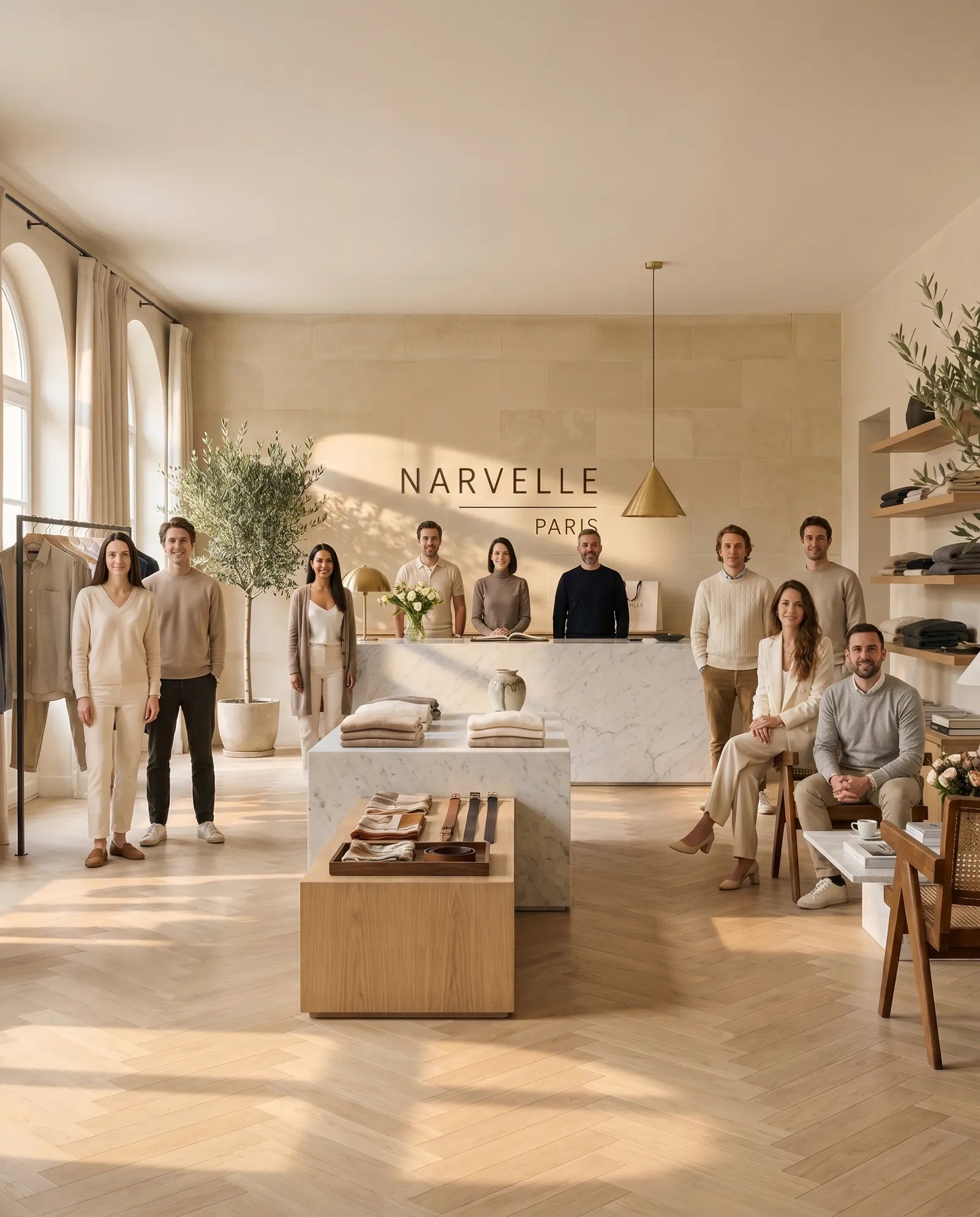 Cliente en boutique Narvelle Paris